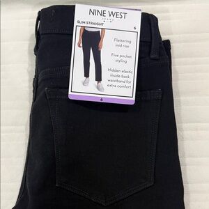 Nine West Black Slim Straight Women's Jeans